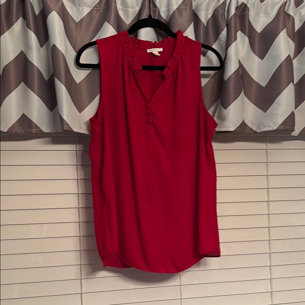 Sleeveless Red Women's Top